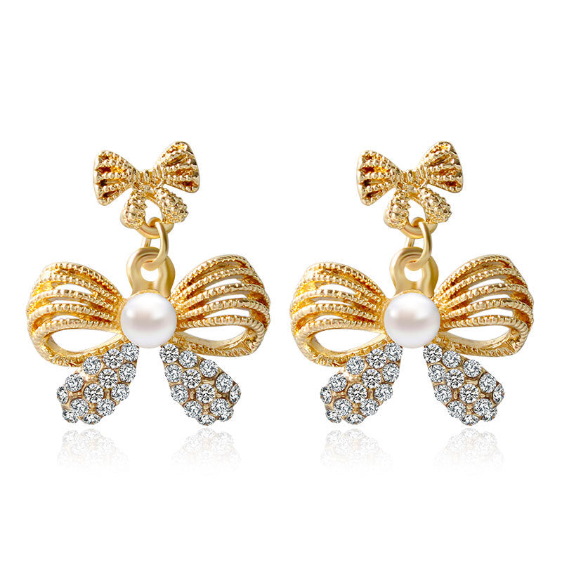 Parure de Bijoux Cristal Paon avec Design Floral (2 Pièces)