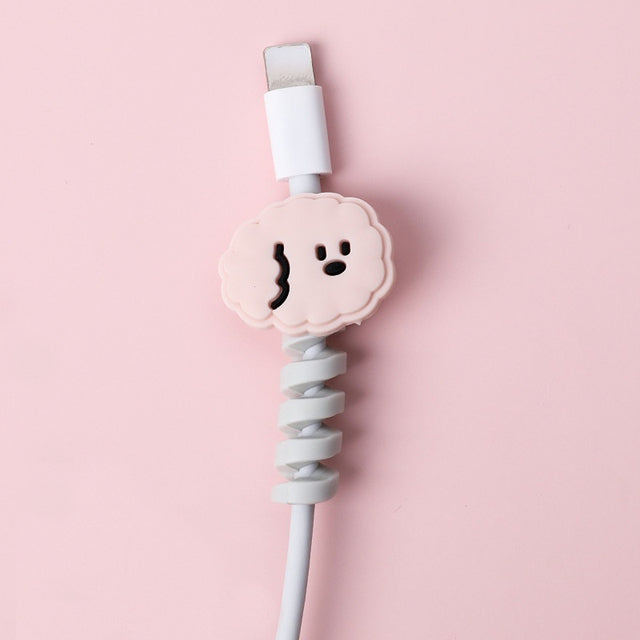 Protège-câble USB en spirale – Motifs animaux