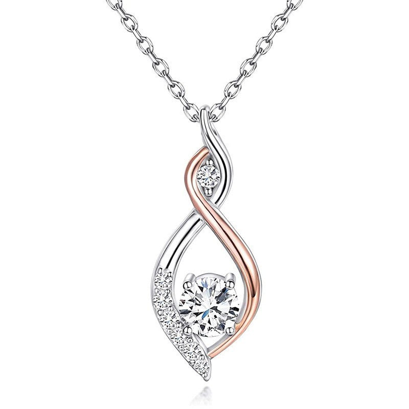 Collier Simple Smart à Deux Tons Électroplaqué