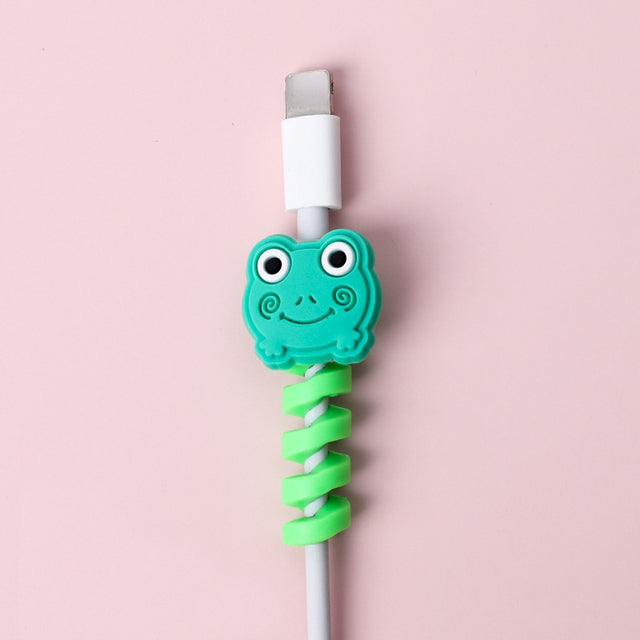 Protège-câble USB en spirale – Motifs animaux