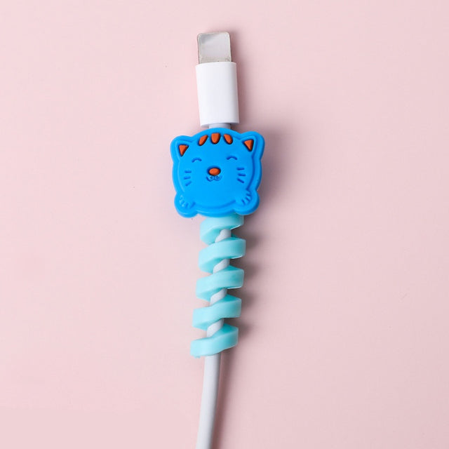 Protège-câble USB en spirale – Motifs animaux