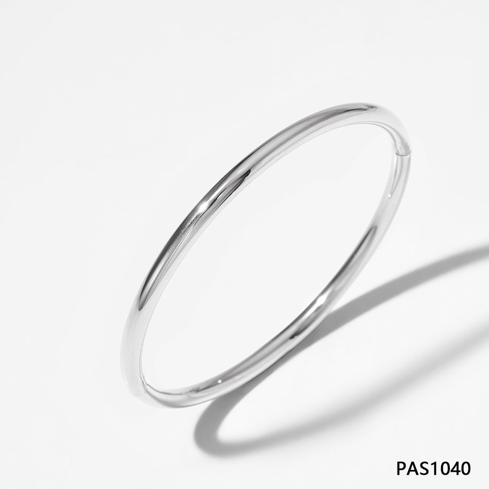 Bracelet en Acier Inoxydable de Style Simple par Électroplacage