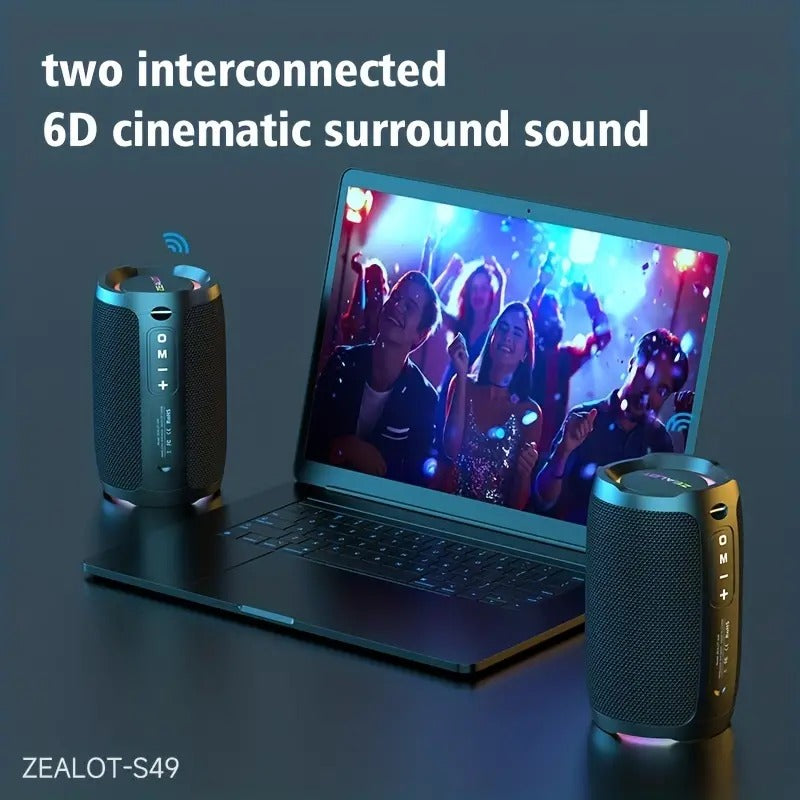 Enceinte Bluetooth portable étanche avec basses puissantes