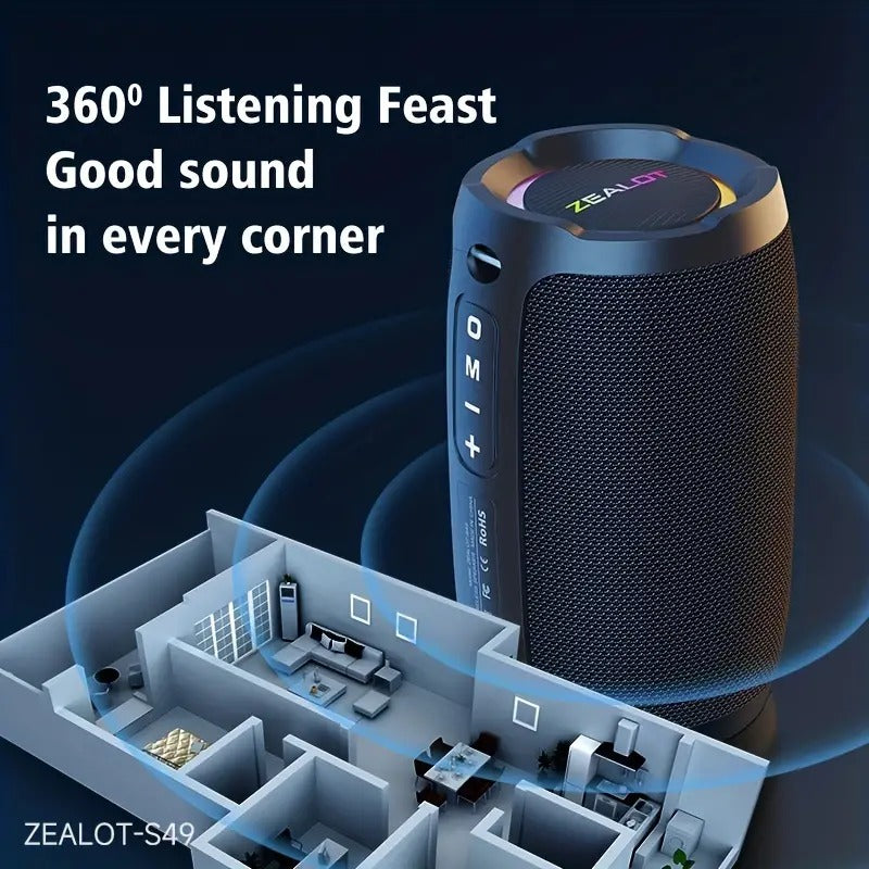 Enceinte Bluetooth portable étanche avec basses puissantes