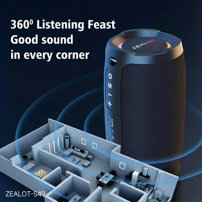Enceinte Bluetooth portable étanche avec basses puissantes