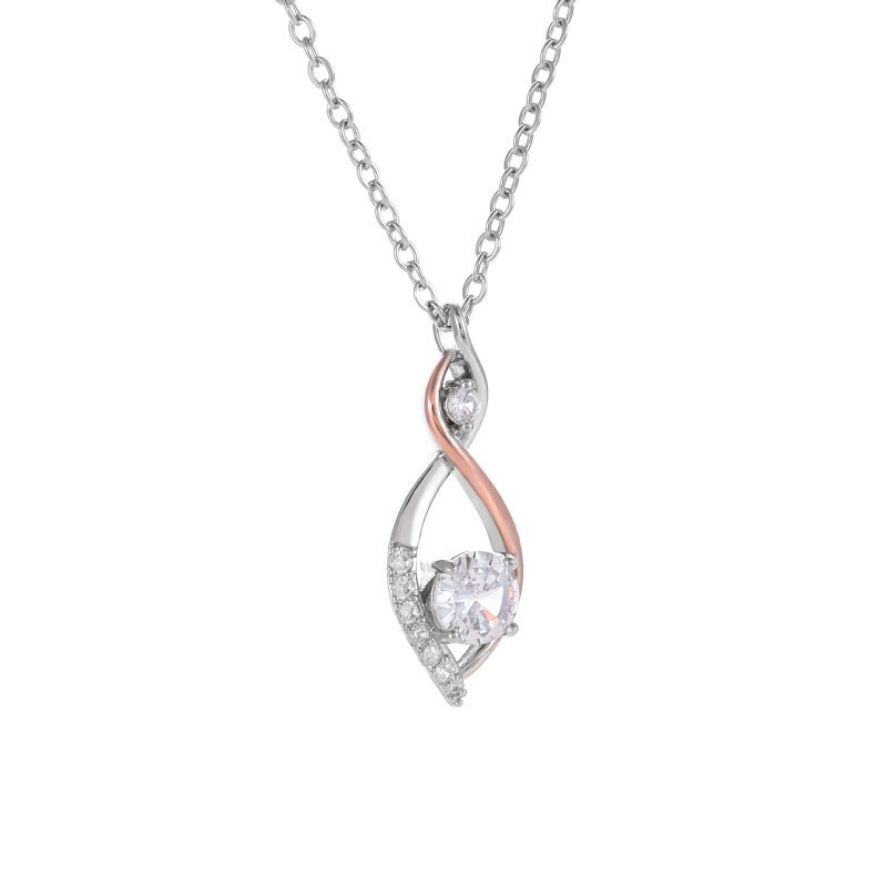 Collier Simple Smart à Deux Tons Électroplaqué