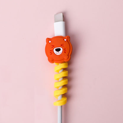 Protège-câble USB en spirale – Motifs animaux