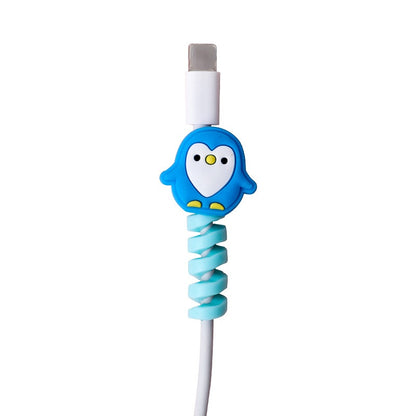 Protège-câble USB en spirale – Motifs animaux