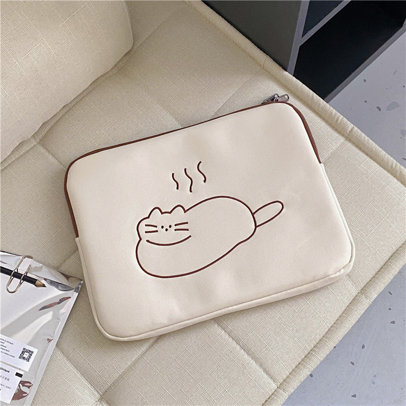 Housse de Protection pour Tablette avec Animaux Brodés Mignons