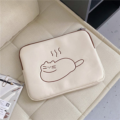Housse de Protection pour Tablette avec Animaux Brodés Mignons