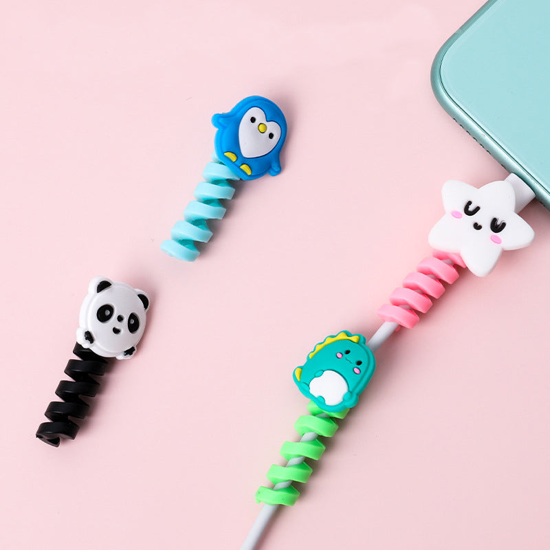 Protège-câble USB en spirale – Motifs animaux