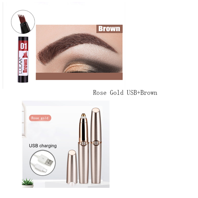 Tondeuse à sourcils électrique et épilateur de précision