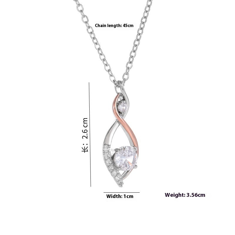 Collier Simple Smart à Deux Tons Électroplaqué