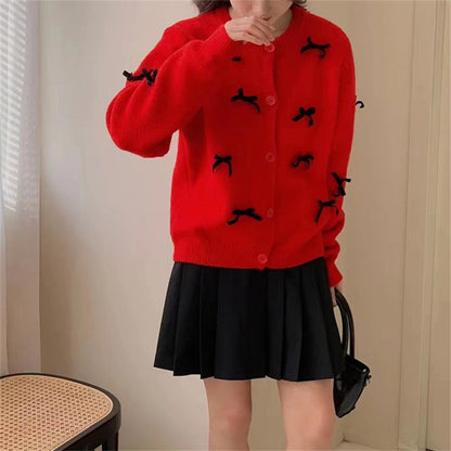 Veste Cardigan Ajustée et Épaisse pour Femme