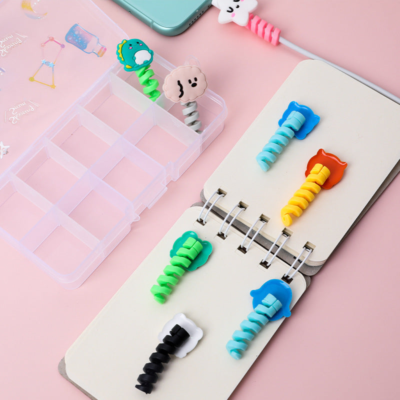 Protège-câble USB en spirale – Motifs animaux