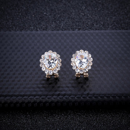 Parure de Bijoux de Mariage avec Collier en Gemmes (2 Pièces)