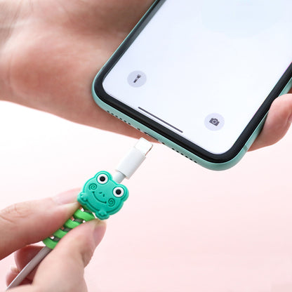 Protège-câble USB en spirale – Motifs animaux